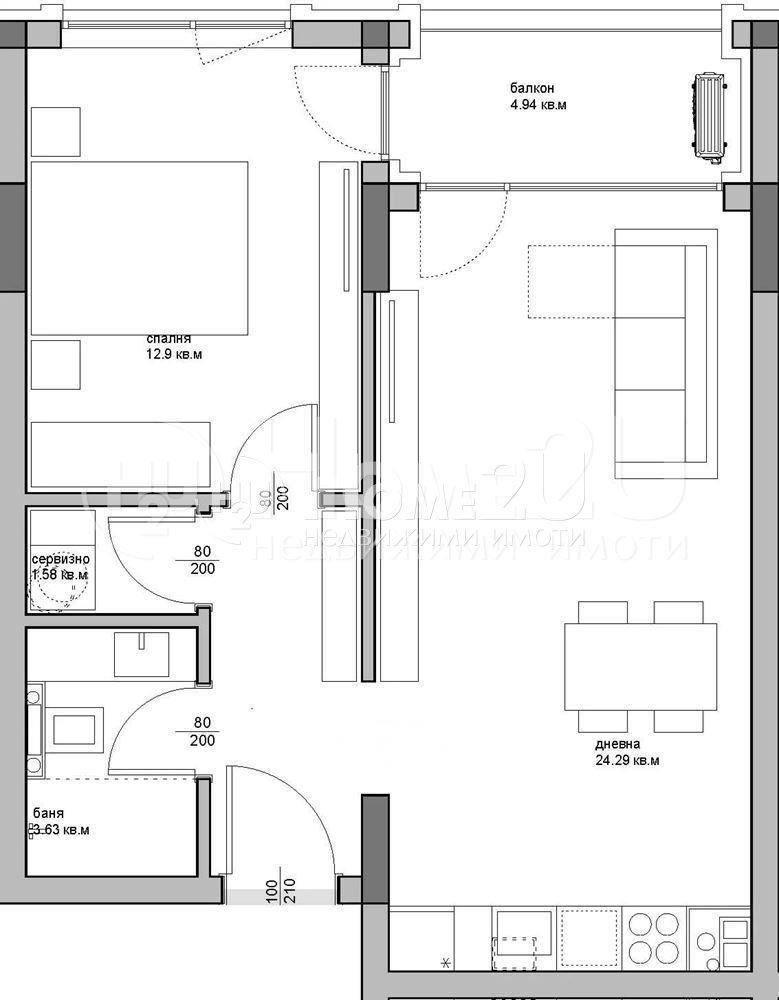 Продава 2-СТАЕН, гр. Варна, Аспарухово, снимка 3 - Апартаменти - 53944176