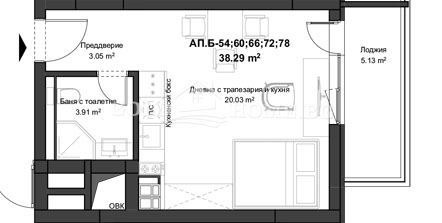 Satılık  Stüdyo Plovdiv , Kyuçuk Parij , 45 metrekare | 87108622 - görüntü [3]