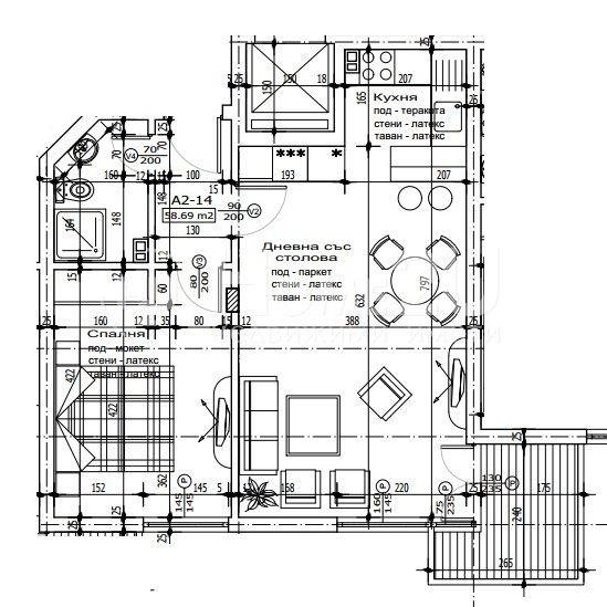 Продава  2-стаен град Варна , Аспарухово , 69 кв.м | 80372622