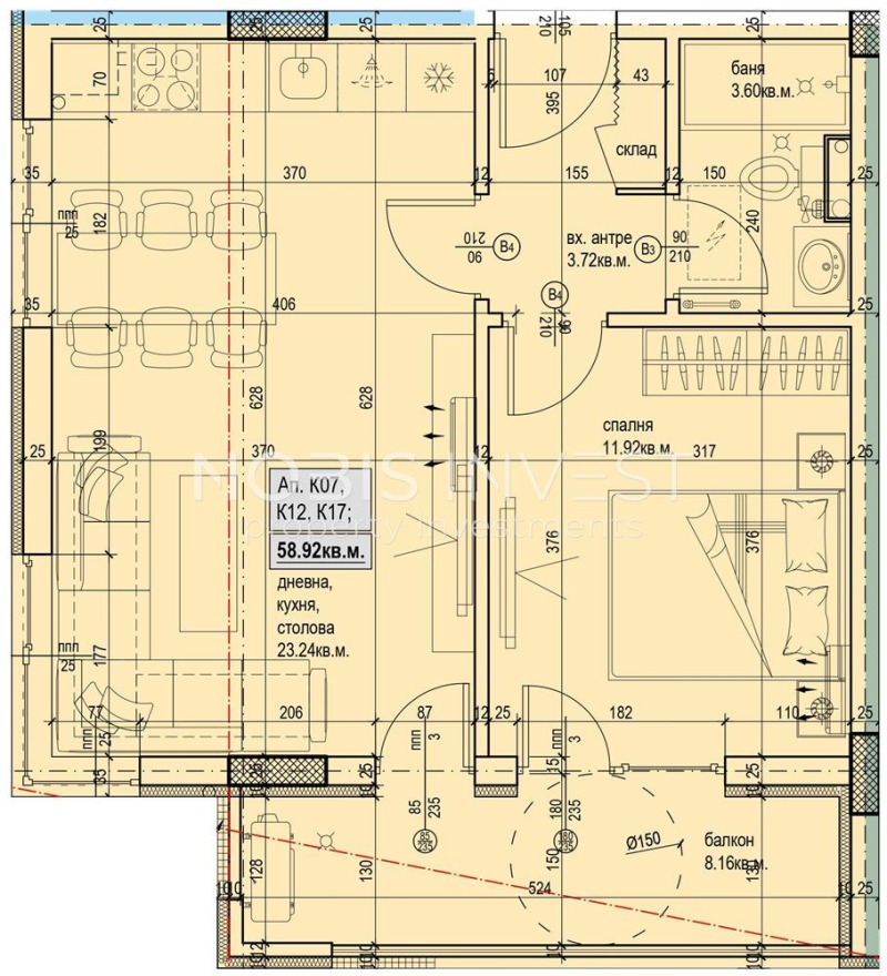Продава  2-стаен град Пловдив , Христо Смирненски , 70 кв.м | 57452776 - изображение [2]