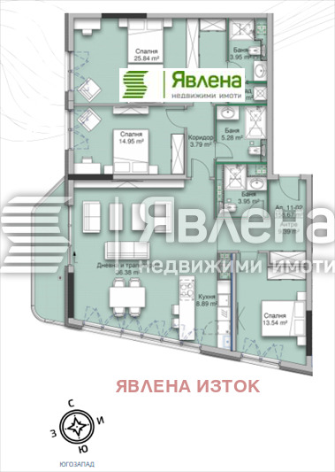 Продава 4-СТАЕН, гр. София, Кръстова вада, снимка 2 - Апартаменти - 53515233