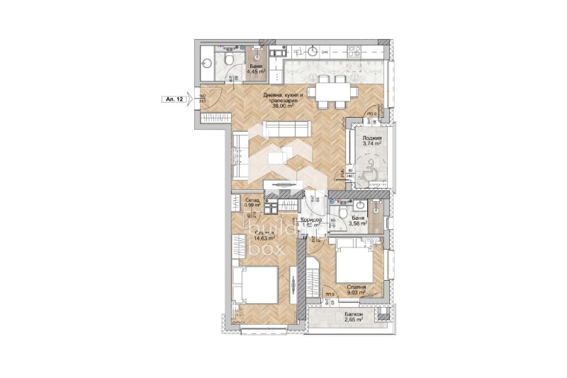 Продава 3-СТАЕН, гр. София, Люлин 8, снимка 2 - Апартаменти - 53452300