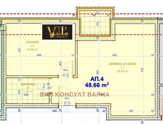 Satılık  1 yatak odası Varna , Kaysieva gradina , 61 metrekare | 66368134