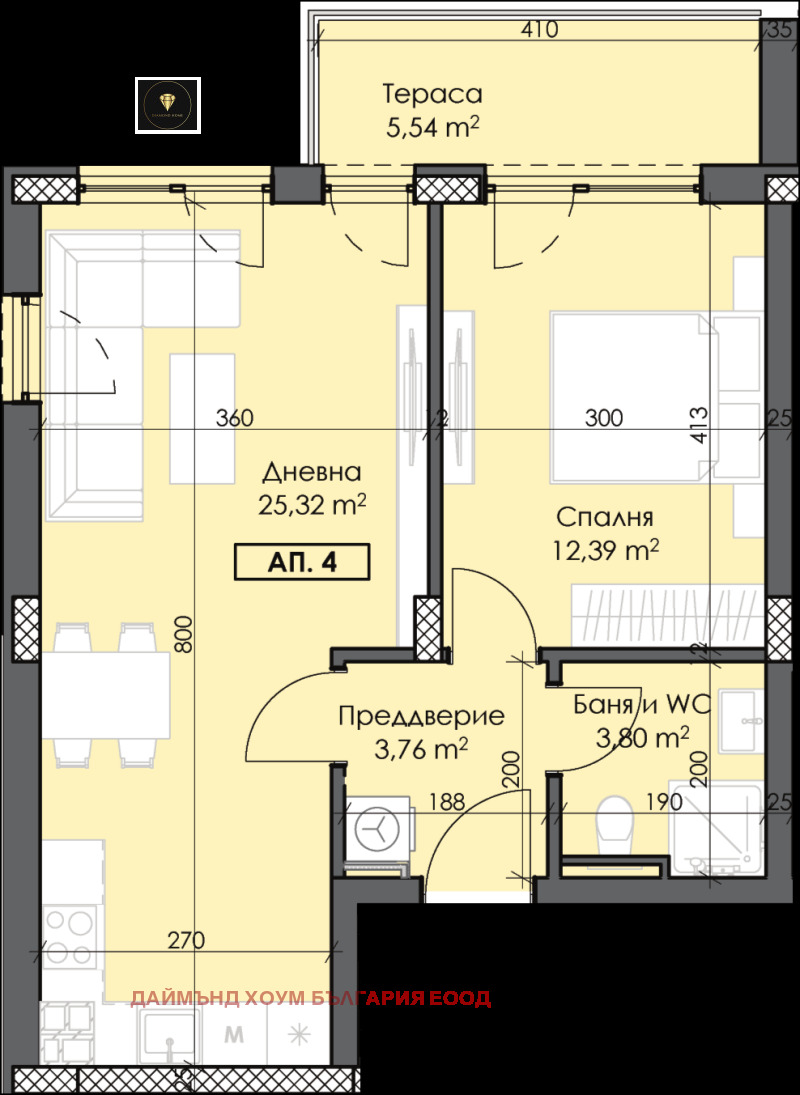 Na prodej  1 ložnice Plovdiv , Trakija , 73 m2 | 21356234 - obraz [4]