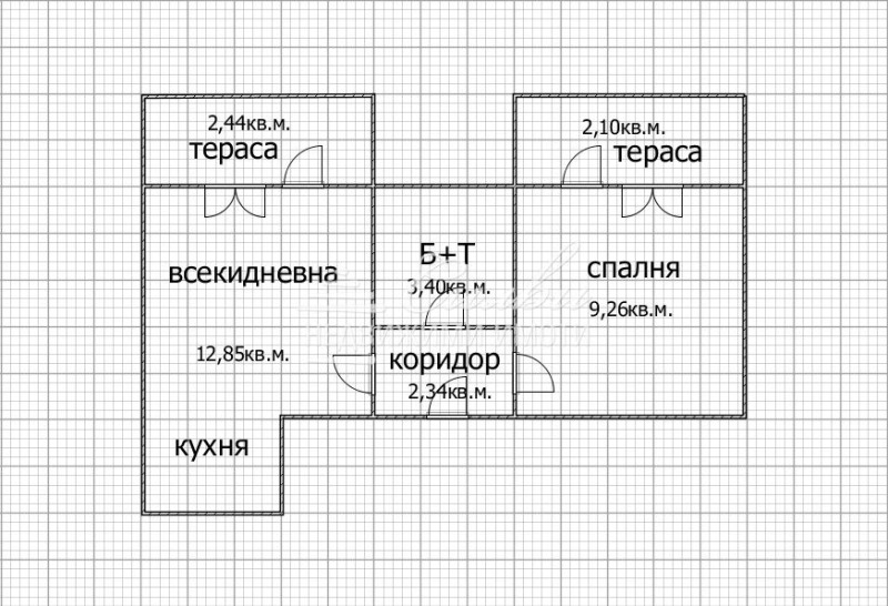 Продается  1 спальня Търговище , Център , 53 кв.м | 43264894 - изображение [10]