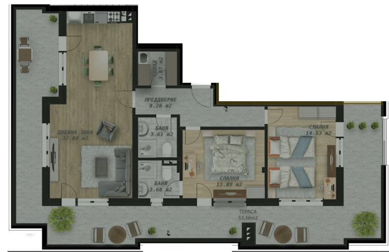 Продава 2-СТАЕН, гр. Пловдив, Беломорски, снимка 4 - Апартаменти - 53109329