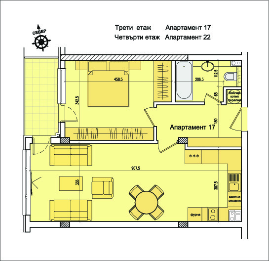 Продава 2-СТАЕН, гр. София, Кръстова вада, снимка 5 - Апартаменти - 54924944