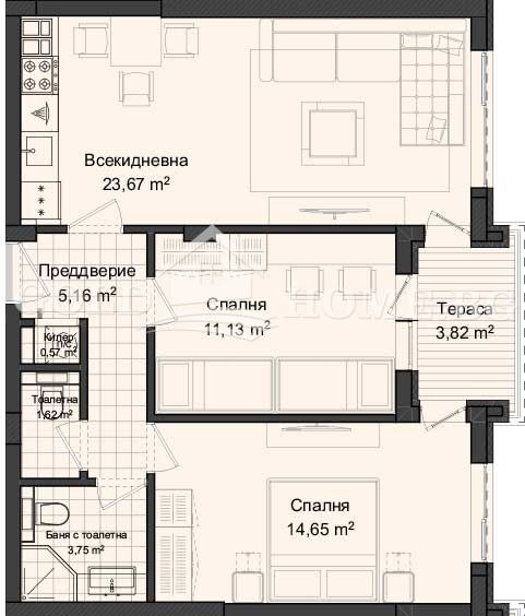 Продава 3-СТАЕН, гр. Пловдив, Гагарин, снимка 2 - Апартаменти - 55588186