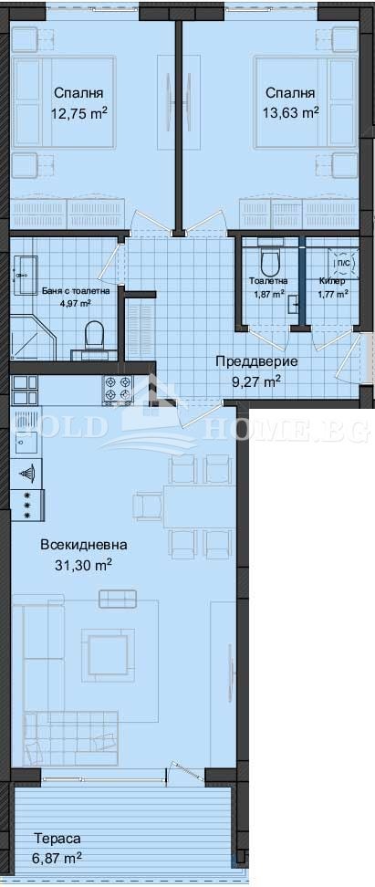 Продава 3-СТАЕН, гр. Пловдив, Гагарин, снимка 4 - Апартаменти - 55588186
