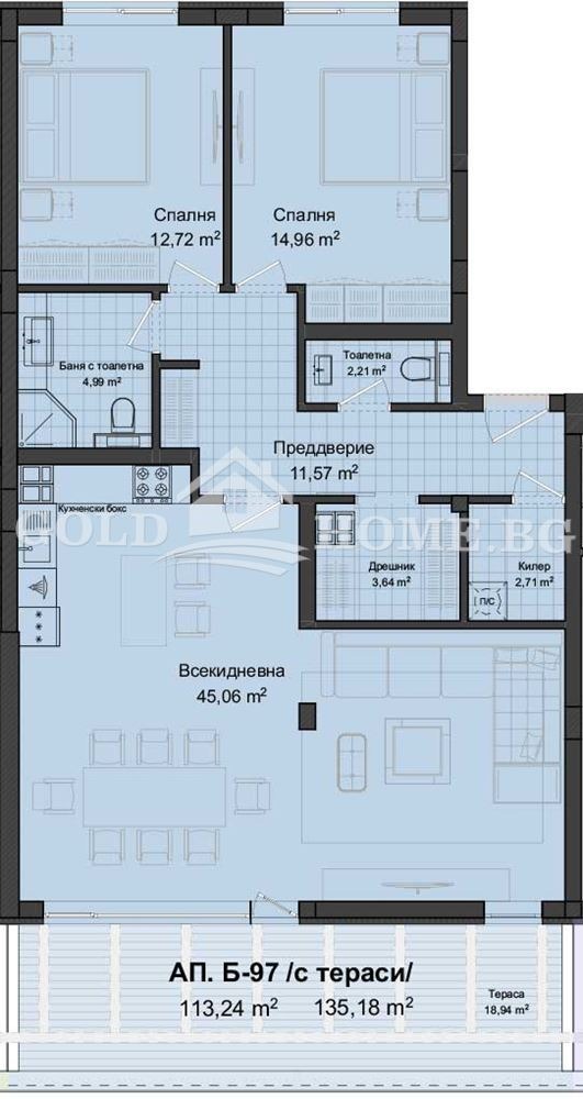 Продава 3-СТАЕН, гр. Пловдив, Гагарин, снимка 9 - Апартаменти - 55588186