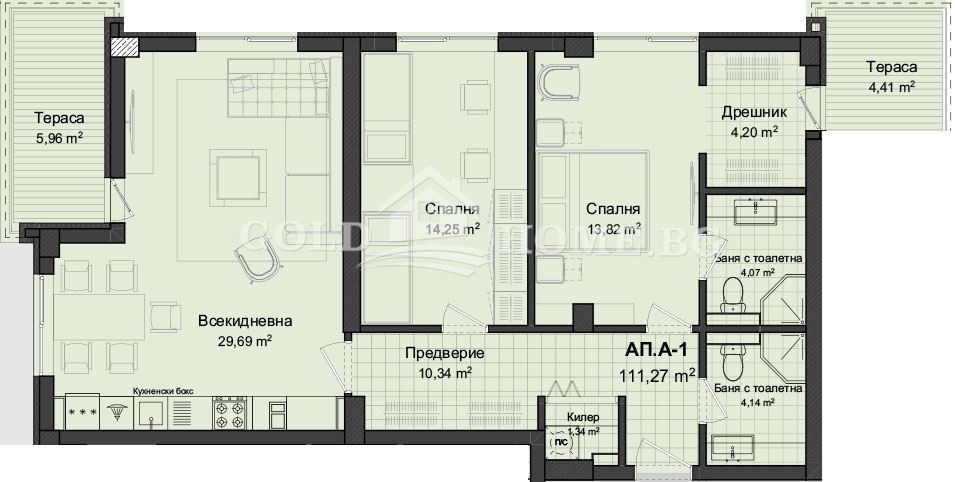 Продава 3-СТАЕН, гр. Пловдив, Гагарин, снимка 7 - Апартаменти - 55588186