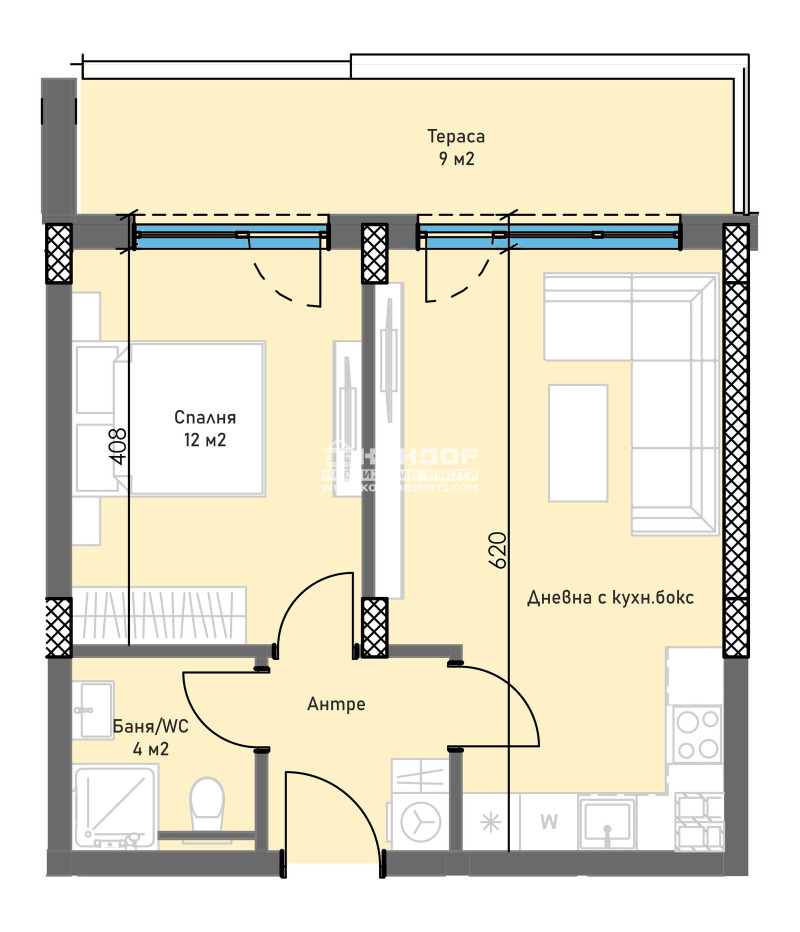 Zu verkaufen  1 Schlafzimmer Plowdiw , Trakija , 71 qm | 21741057 - Bild [3]