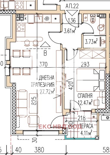 Продава  2-стаен град Пловдив , Остромила , 70 кв.м | 87103446