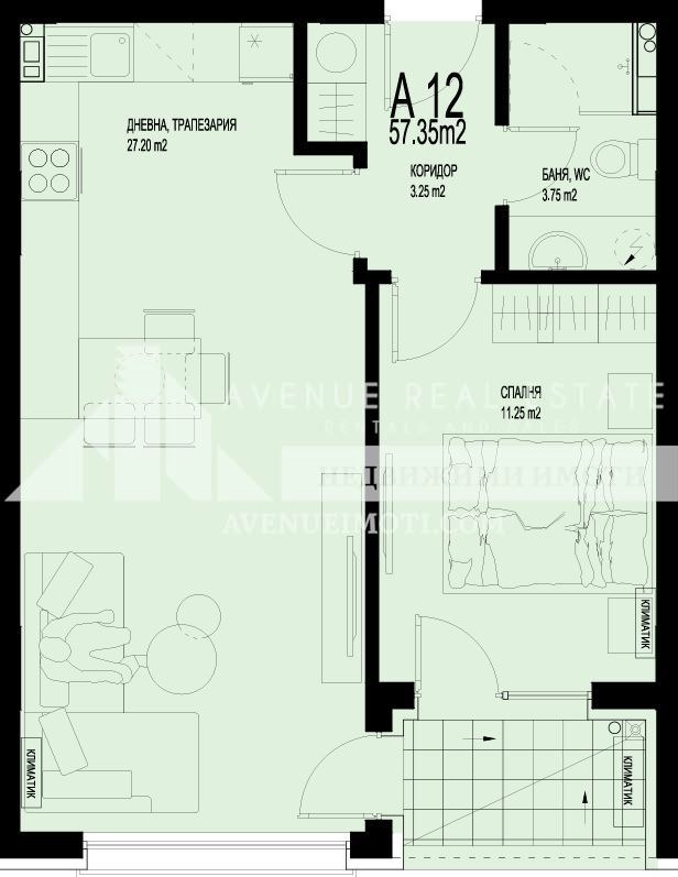À vendre  1 chambre Plovdiv , Hristo Smirnenski , 73 m² | 50127815 - image [2]