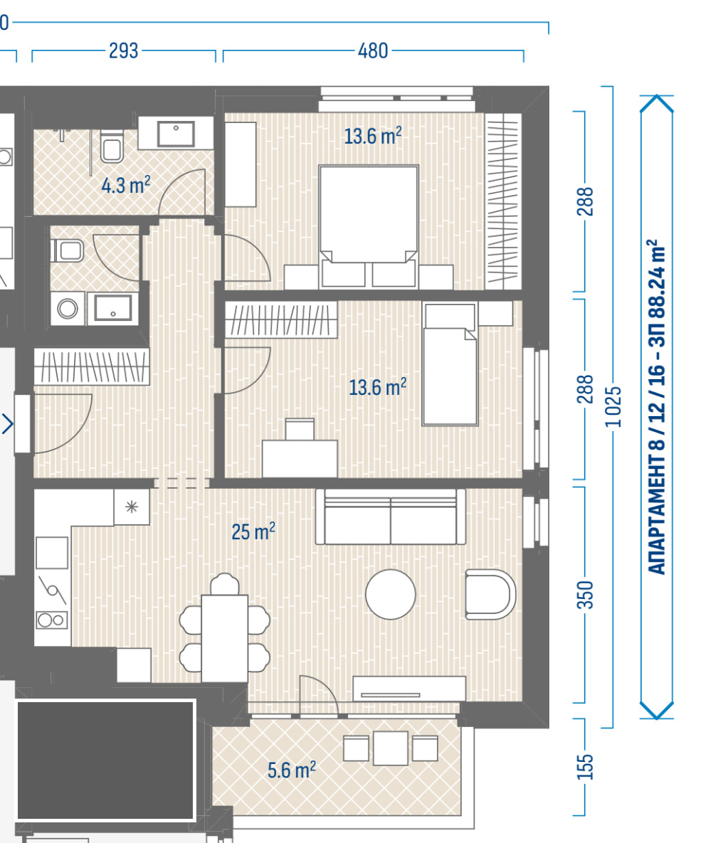 Продава 3-СТАЕН, гр. София, Овча купел 1, снимка 2 - Апартаменти - 55031076