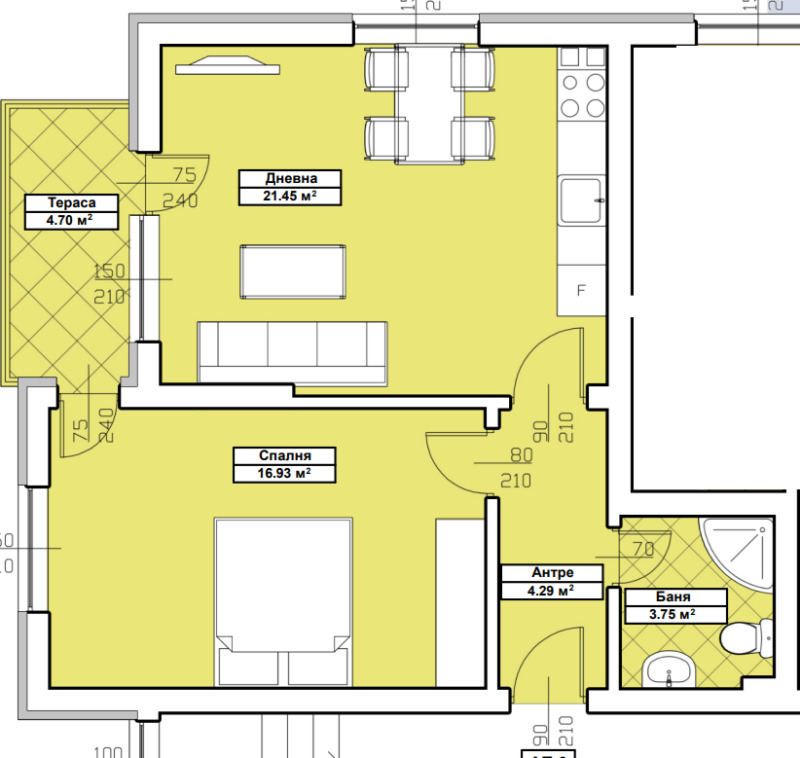 Till salu  1 sovrum Blagoevgrad , Osvobojdenie , 67 kvm | 86837494