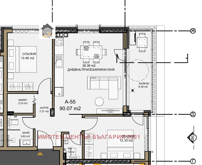 Na prodej  2 ložnice Sofia , Gradina , 102 m2 | 12462889