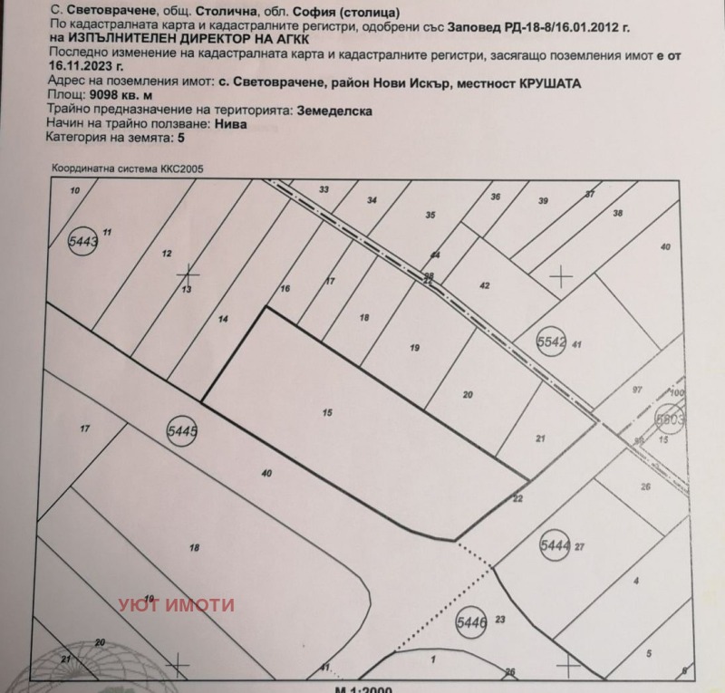 Продава ПАРЦЕЛ, гр. София, с. Световрачене