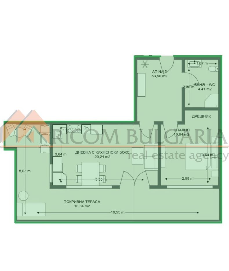 Продава  2-стаен град Варна , Виница , 75 кв.м | 79289105 - изображение [6]