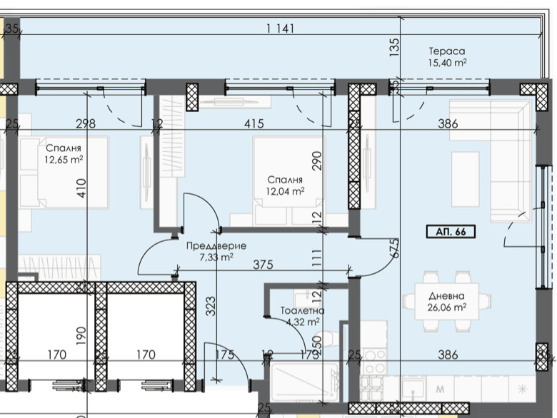 For Sale  2 bedroom Plovdiv , Trakiya , 109 sq.m | 97051307 - image [3]