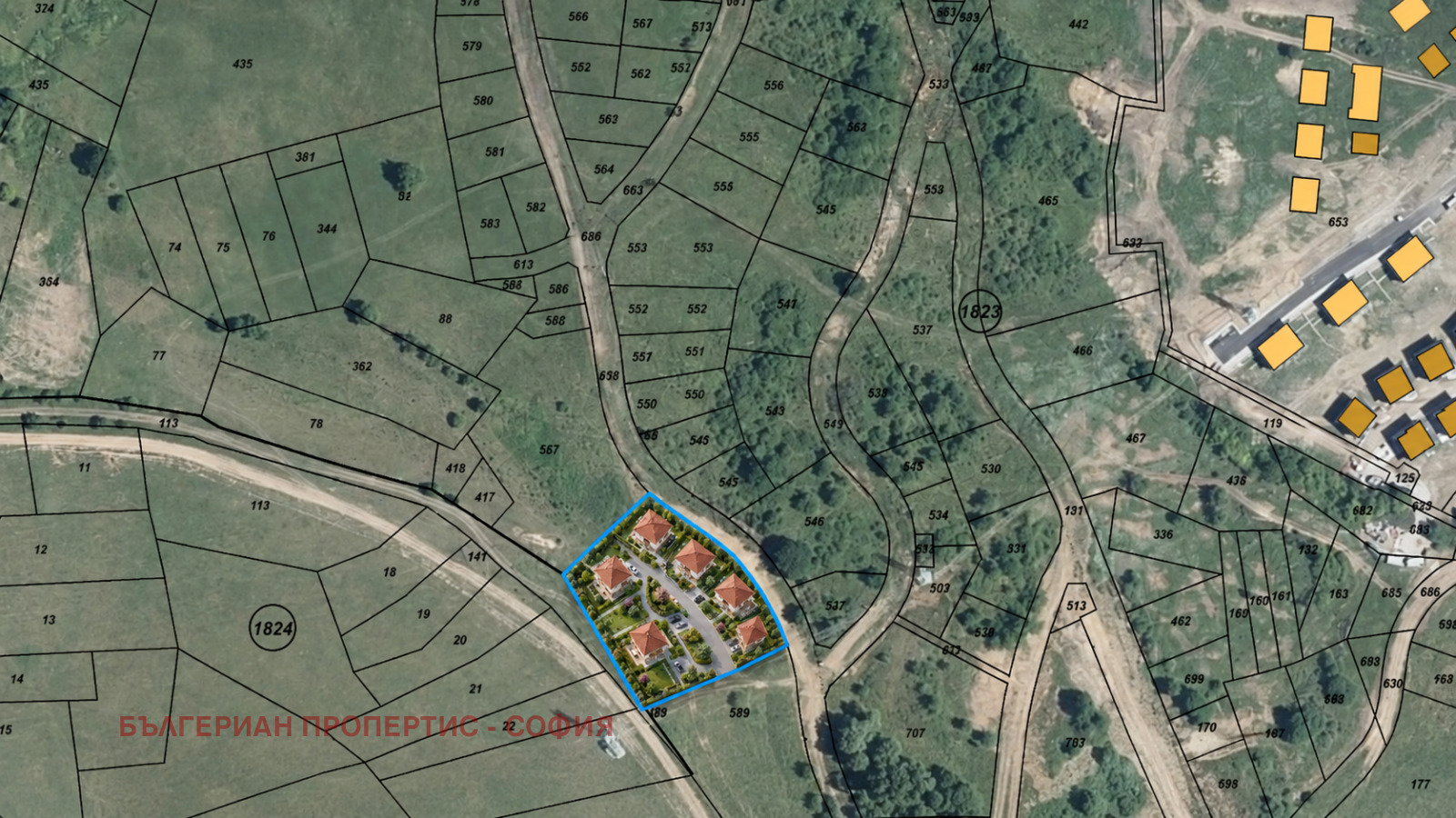 Продава ПАРЦЕЛ, гр. София, с. Владая, снимка 2 - Парцели - 56112109