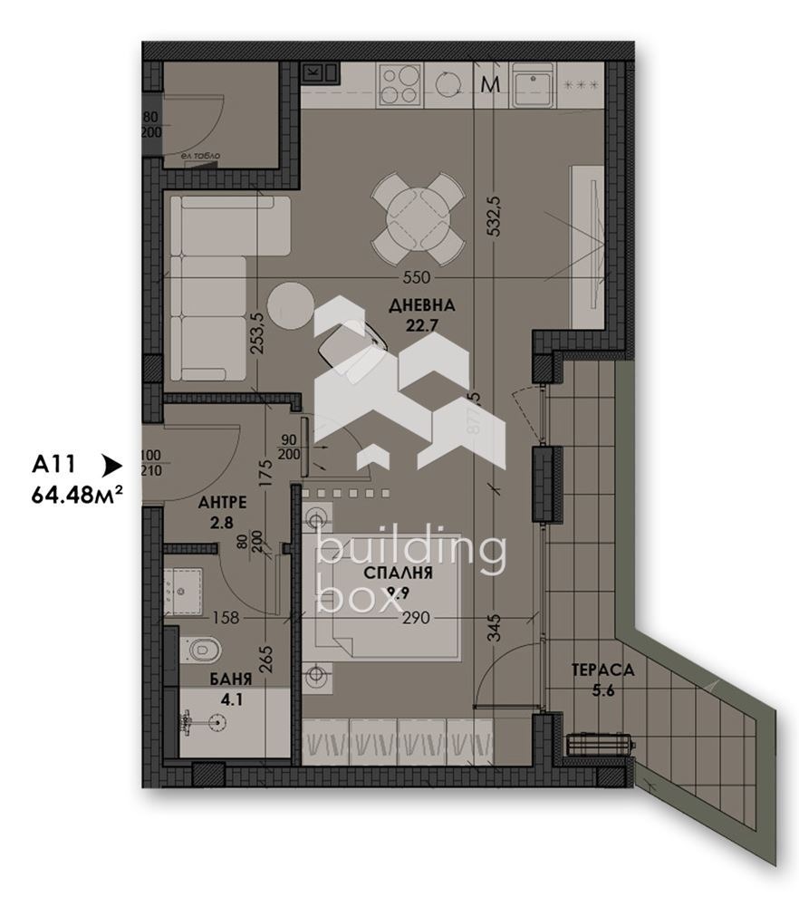 Продава 2-СТАЕН, гр. Варна, Виница, снимка 2 - Апартаменти - 54516352