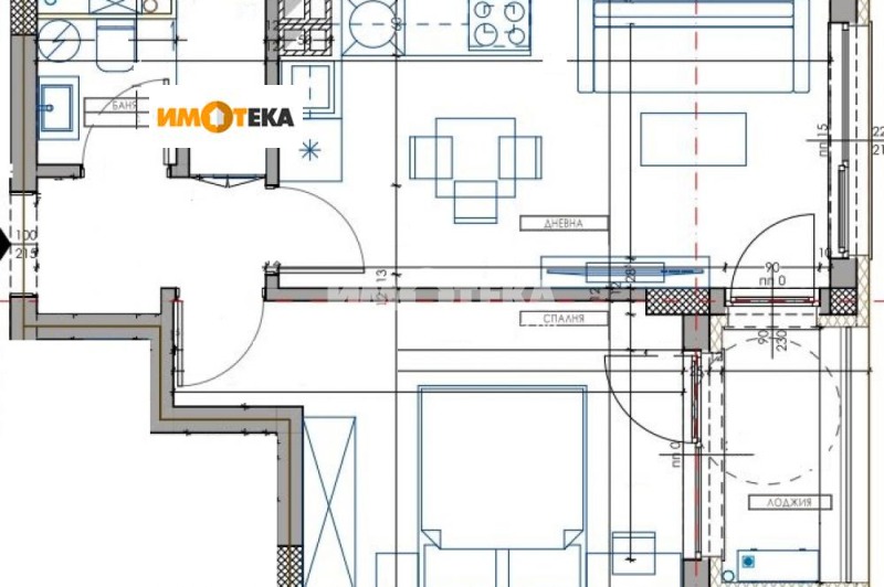 Продаја  1 спаваћа соба Варна , Владислав Варненчик 1 , 50 м2 | 35240221 - слика [2]