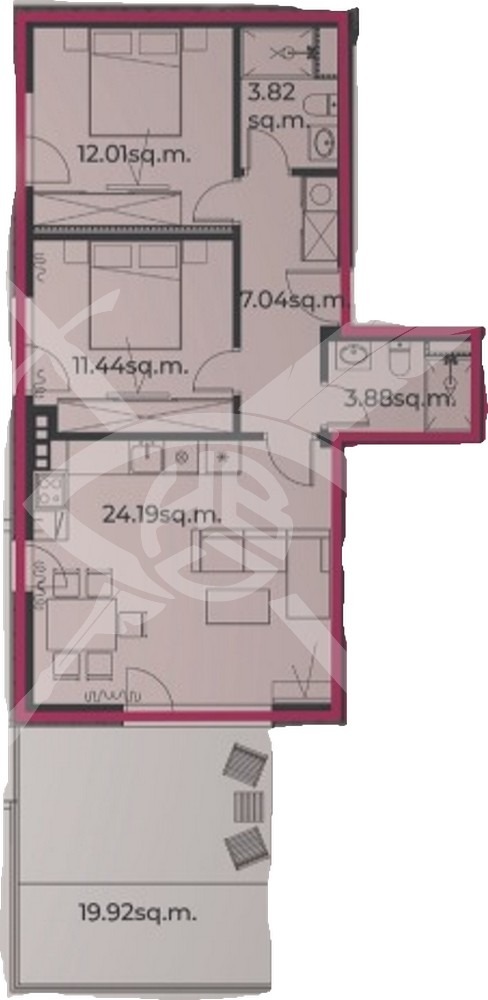 À venda  2 quartos Sofia , Krastova vada , 100 m² | 65484243