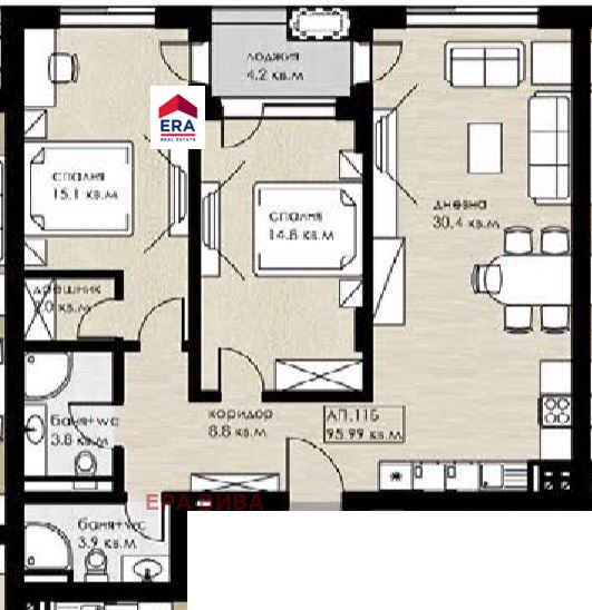 Продава 3-СТАЕН, гр. София, Дружба 2, снимка 11 - Апартаменти - 55704380