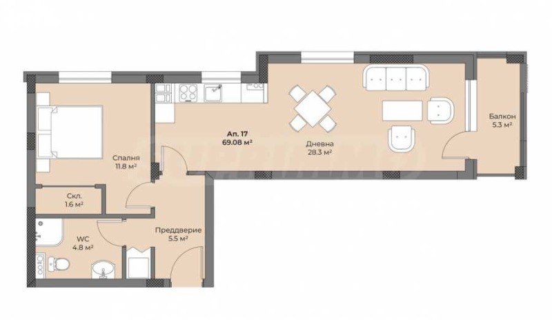 En venta  1 dormitorio Plovdiv , Belomorski , 78 metros cuadrados | 40165076 - imagen [2]
