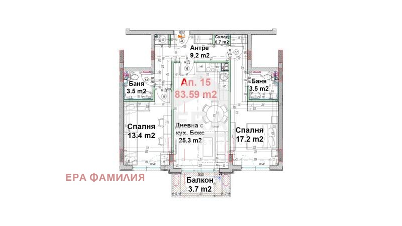 Продава 3-СТАЕН, гр. София, Малинова долина, снимка 5 - Aпартаменти - 47699332