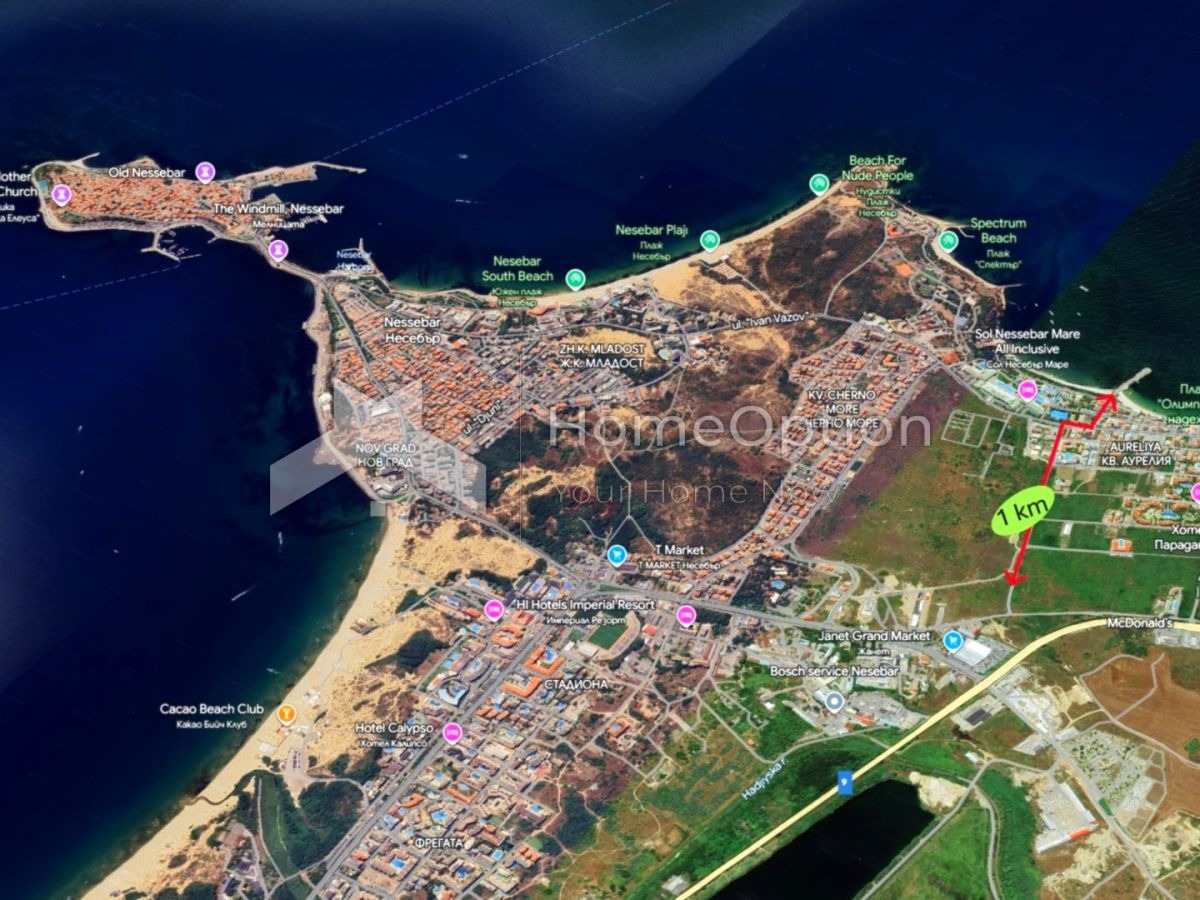 Продава ПАРЦЕЛ, гр. Несебър, област Бургас, снимка 2 - Парцели - 48906008