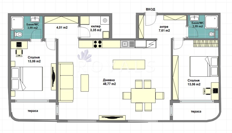 Продава 3-СТАЕН, гр. Варна, Галата, снимка 2 - Aпартаменти - 48583467