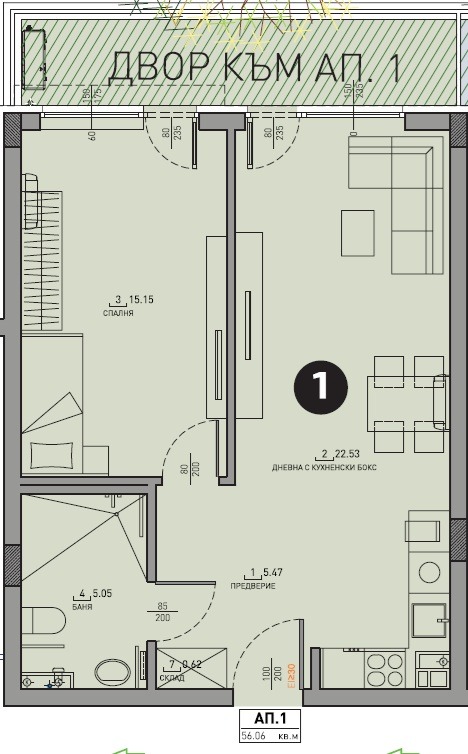 Продава 2-СТАЕН, гр. София, Малинова долина, снимка 5 - Апартаменти - 53286730
