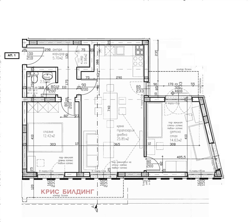 Te koop  2 slaapkamers Varna , Vinitsa , 90 m² | 41458175 - afbeelding [2]