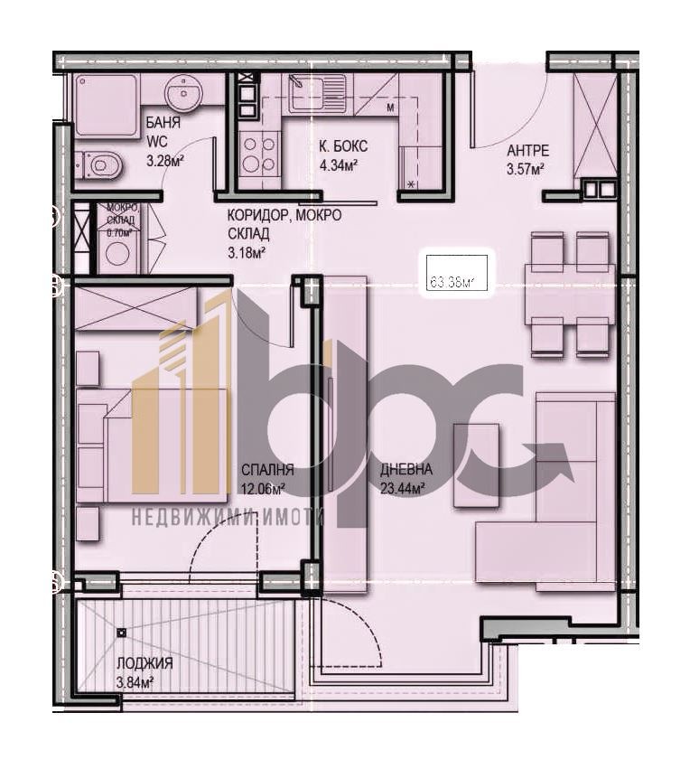 Продава 2-СТАЕН, гр. София, Младост 4, снимка 2 - Aпартаменти - 49354380