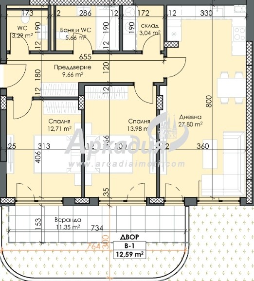 Na sprzedaż  2 sypialnie Plowdiw , Trakija , 128 mkw | 27302913 - obraz [2]