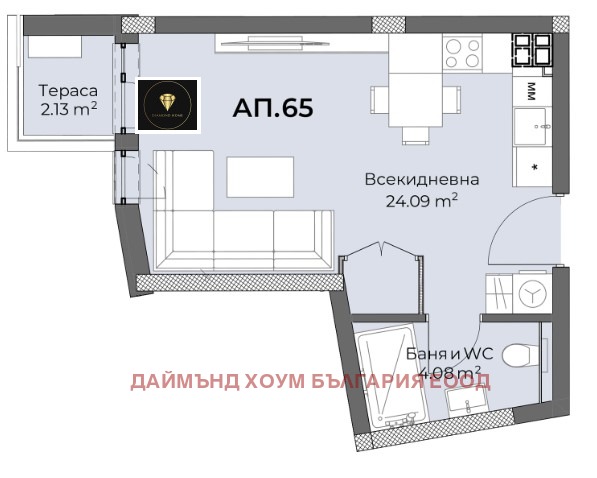 Продава 1-СТАЕН, гр. Пловдив, Христо Смирненски, снимка 3 - Aпартаменти - 47980343