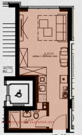 Продава 1-СТАЕН, гр. София, Студентски град, снимка 2 - Апартаменти - 53869931