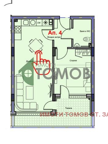 Продава 2-СТАЕН, гр. Стара Загора, Аязмото, снимка 2 - Апартаменти - 52571834