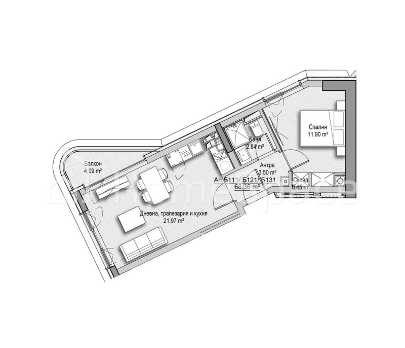 Продава 2-СТАЕН, гр. София, Витоша