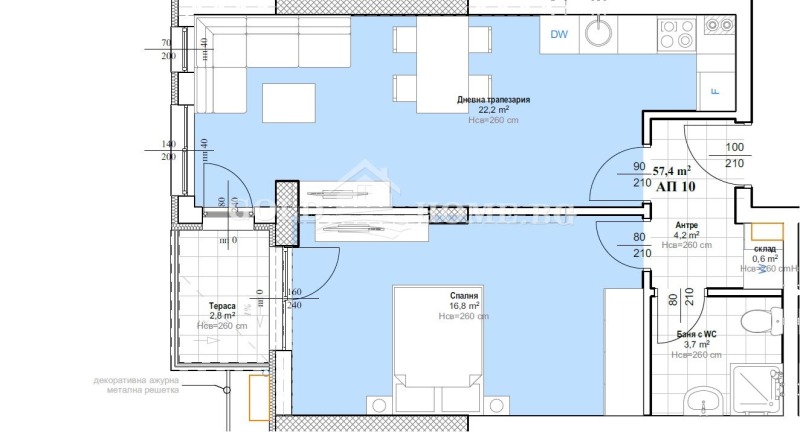 Продава 2-СТАЕН, гр. Пловдив, Христо Смирненски, снимка 2 - Апартаменти - 53109275