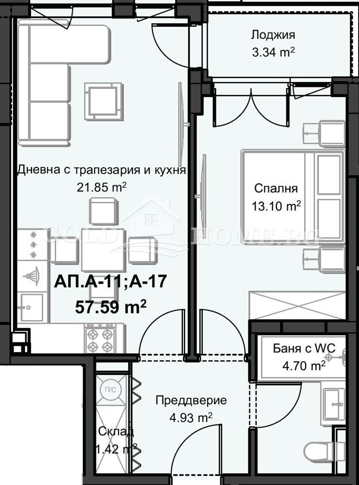 Продава 2-СТАЕН, гр. Пловдив, Христо Смирненски, снимка 5 - Апартаменти - 55800685