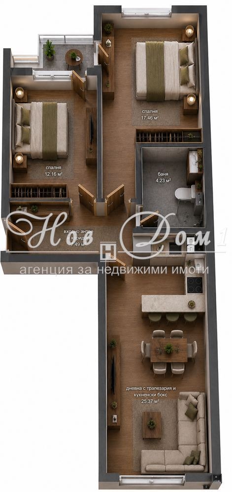 Продава 3-СТАЕН, гр. София, Студентски град