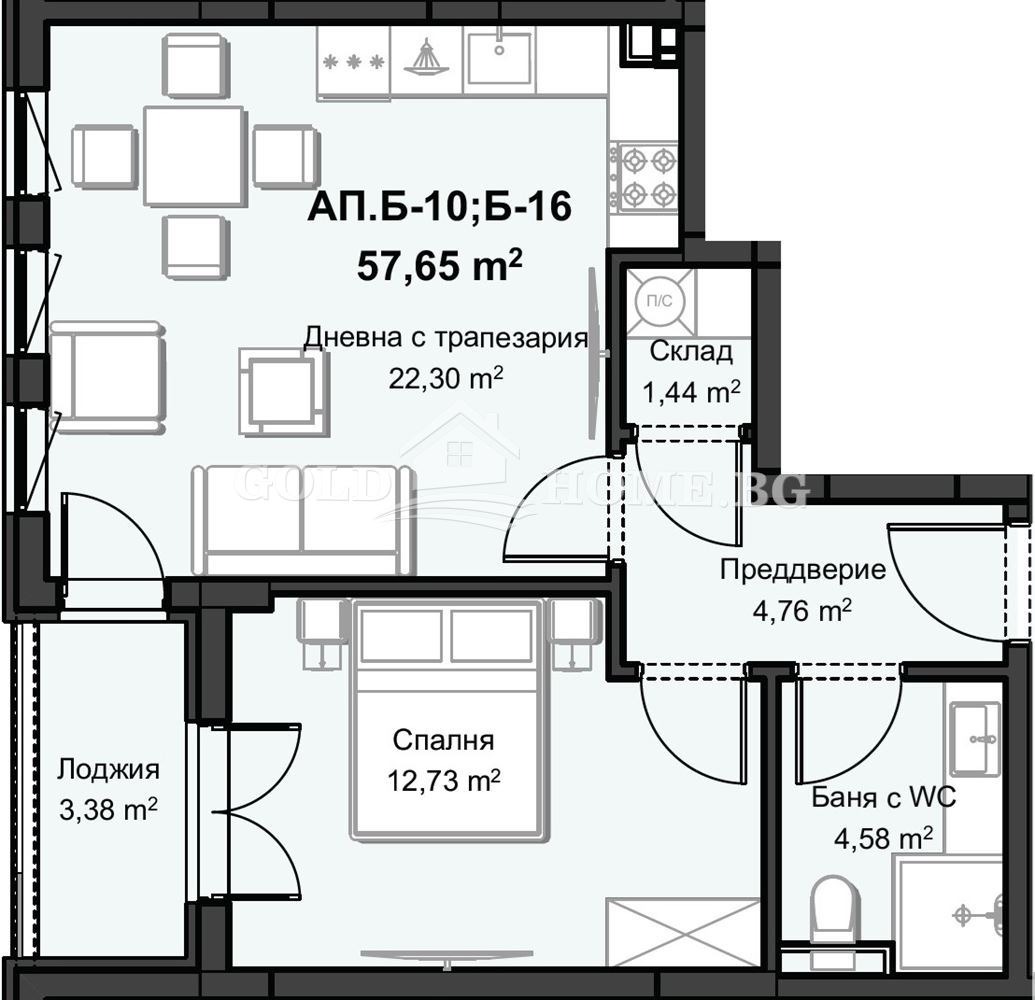 Продава 2-СТАЕН, гр. Пловдив, Христо Смирненски, снимка 3 - Апартаменти - 55800685