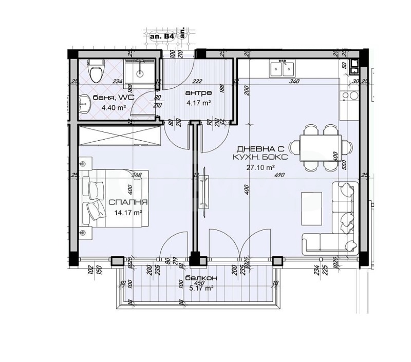 Myytävänä  1 makuuhuone Varna , Vinitsa , 76 neliömetriä | 77106687 - kuva [5]