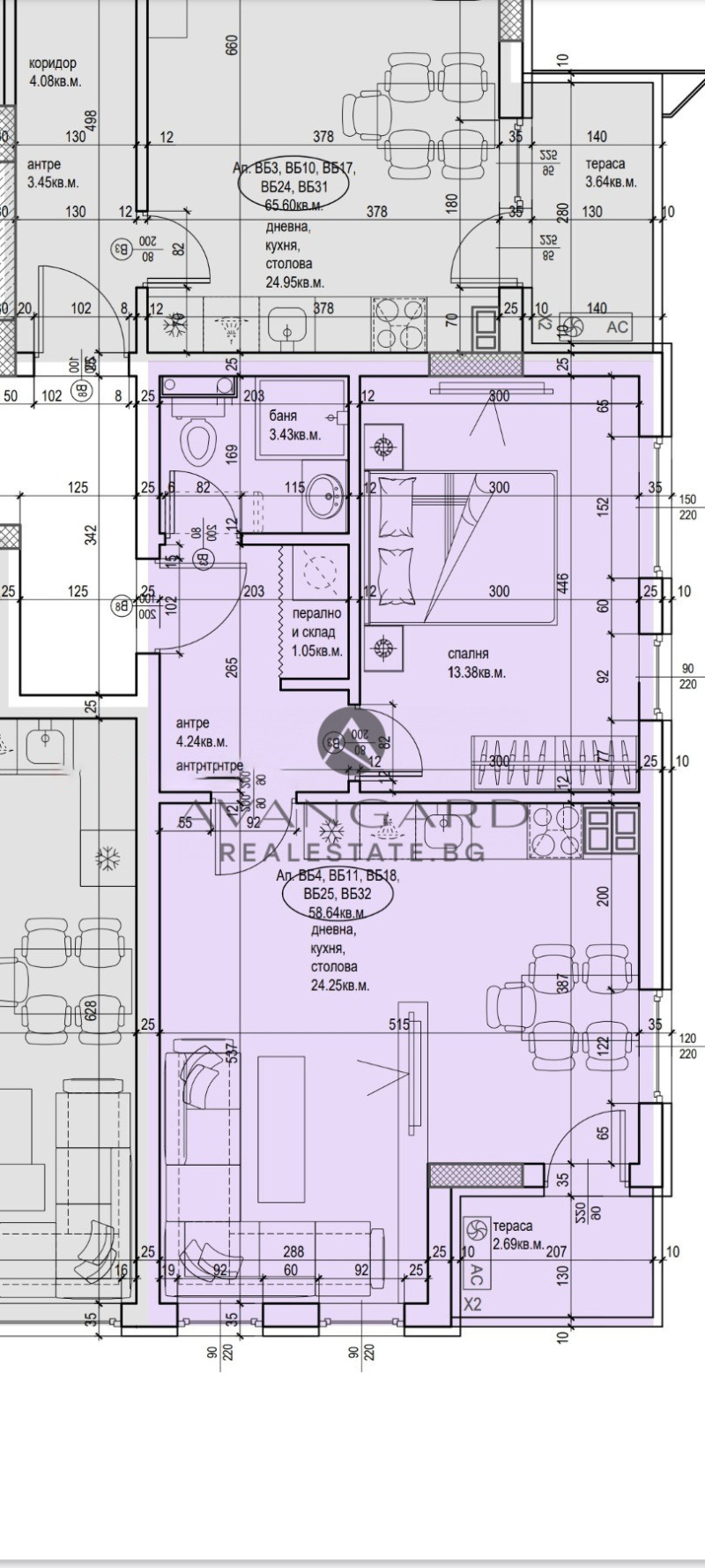 For Sale  1 bedroom Plovdiv , Tsentar , 72 sq.m | 15480365