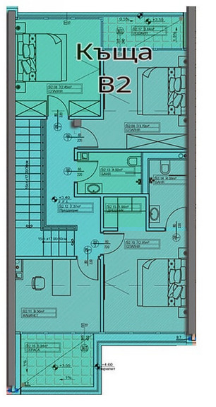 Продава КЪЩА, гр. София, с. Лозен, снимка 7 - Къщи - 54541708