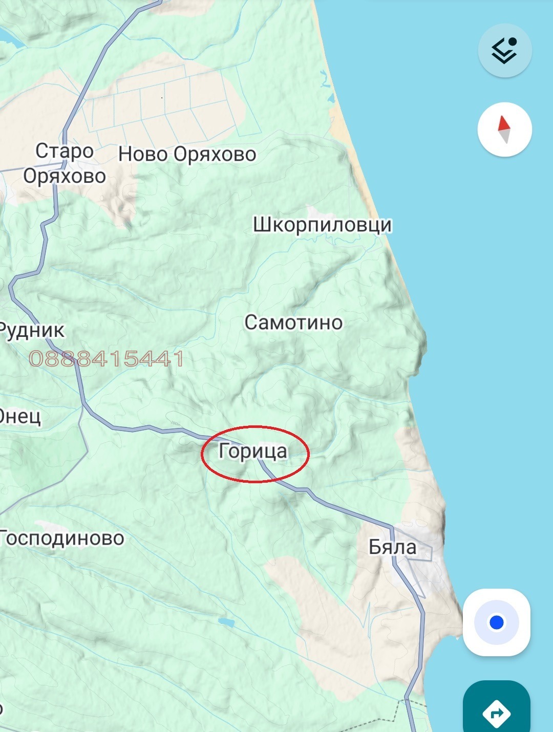 Продава ПАРЦЕЛ, с. Горица, област Варна, снимка 6 - Парцели - 54377224