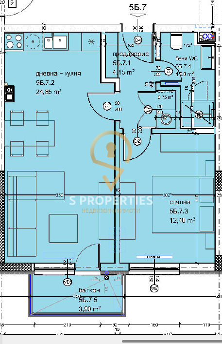 Продается  1 спальня Варна , Кайсиева градина , 68 кв.м | 46711522 - изображение [2]